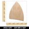 Cheerful Shark Face Unfinished Craft Wood Holiday Christmas Tree DIY Pre-Drilled Ornament